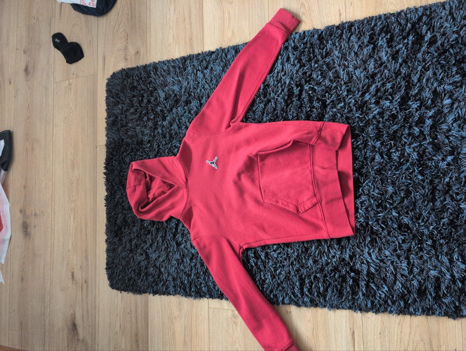 Rode Jordan hoodie met logo - Maat 152, Ophalen of Verzenden, Gedragen, Jordan, Rood