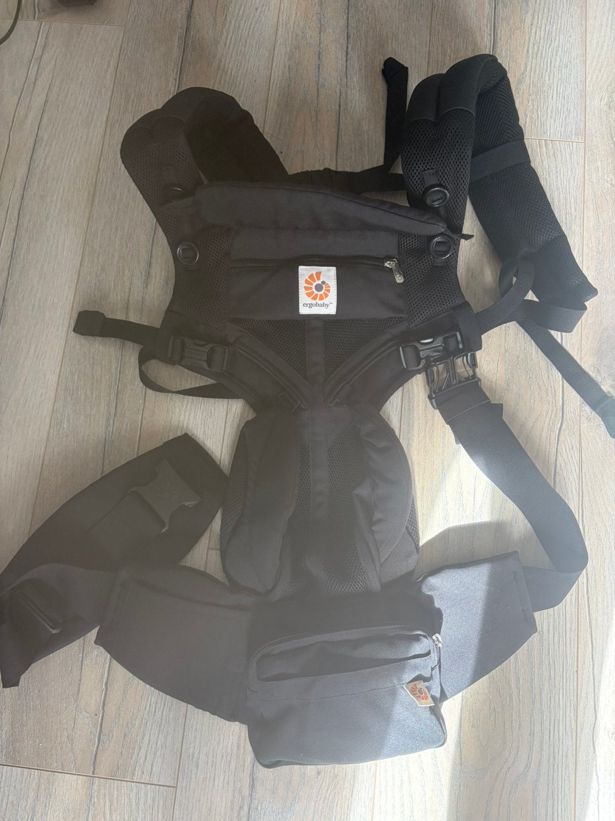 Ergobaby Omni 360 cool air zwart, Kinderen en Baby's, Babydragers en Draagdoeken, Ophalen of Verzenden, Zo goed als nieuw, Draagzak