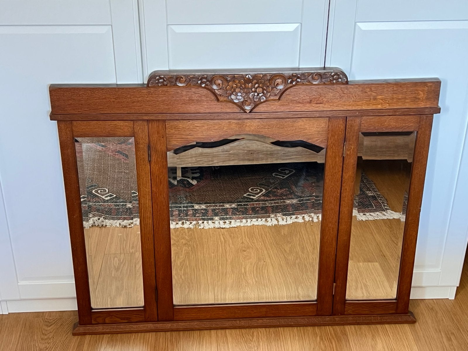 Antieke spiegel voor commode, kaptafel, dressoir,, Ophalen