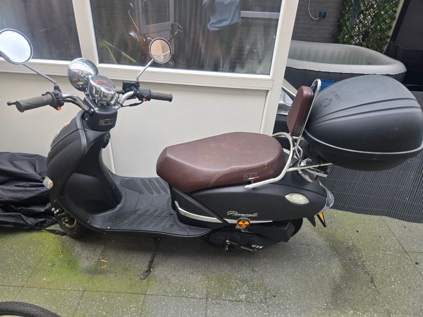 GTS Piemonte Scooter - Mat Zwart met Topkoffer, Ophalen of Verzenden, Gebruikt, Benzine, Overige merken