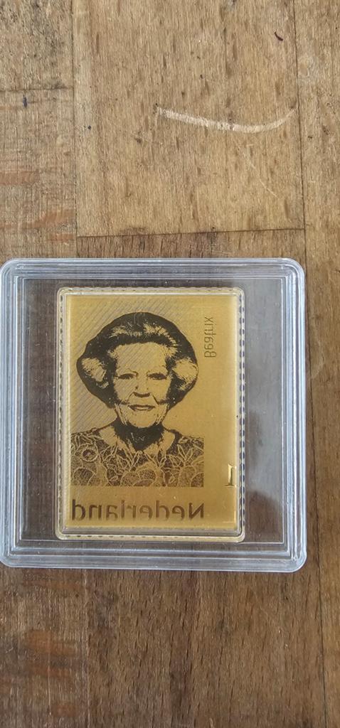 PostNL Gouden Postzegel Koningin Beatrix, Ophalen of Verzenden, Na 1940, Postfris