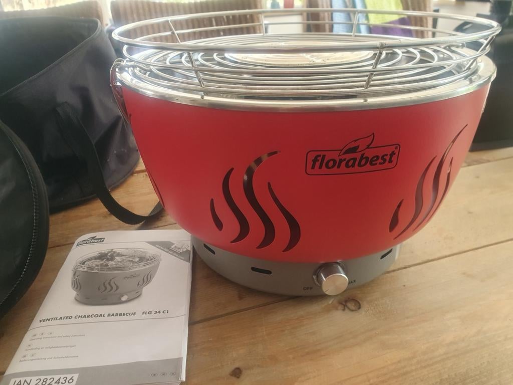Florabest camping tafel BBQ met ventilator 15 euro!, Tuin en Terras, Ophalen