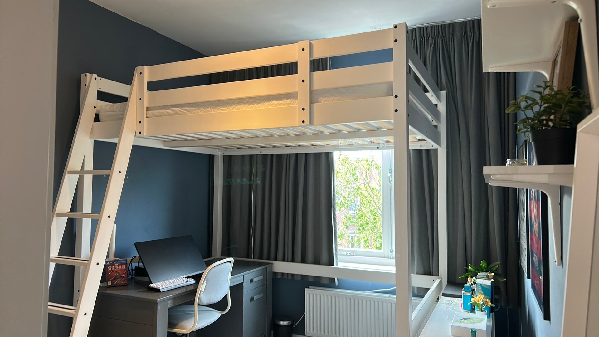 Ikea hoogslaper Stora, Ophalen, Hoogslaper, Tweepersoons, 140 cm