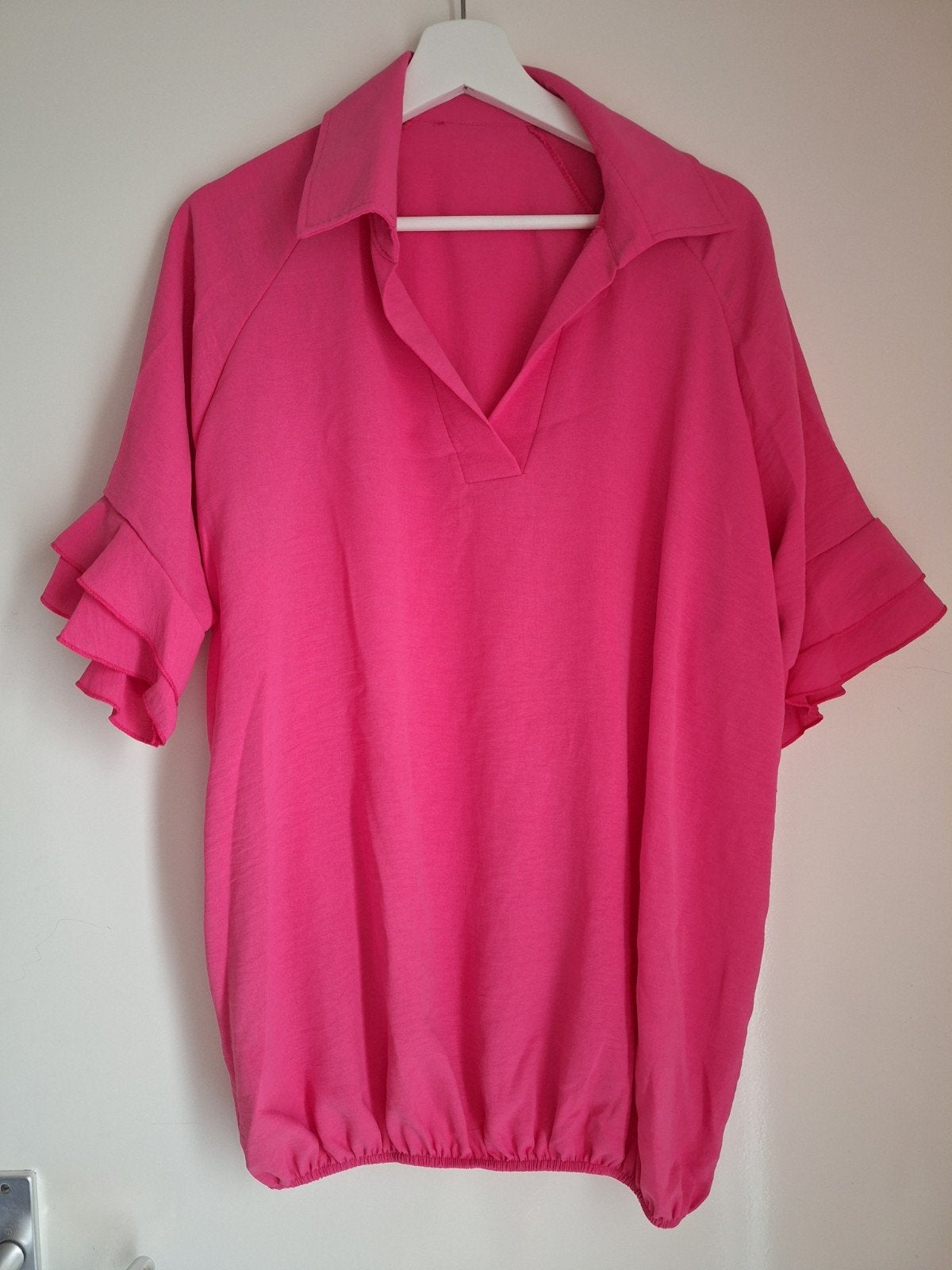 Nieuw roze blouse top mt 46 48, Ophalen of Verzenden, Nieuw, Roze, Blouse of Tuniek