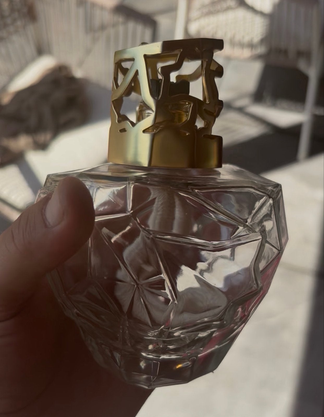 Lampe Berger Lolita Lempicka Geurbrander, Ophalen of Verzenden, Zo goed als nieuw, Glas, Goud