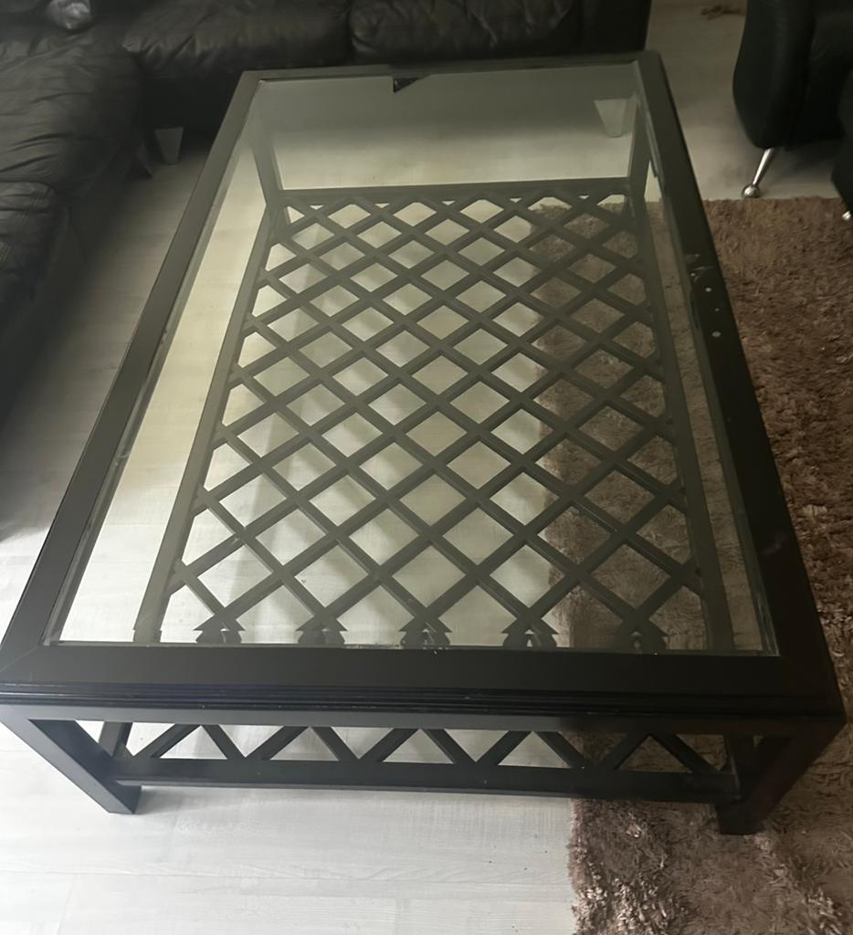 Gratis Zwarte salontafel, Ophalen, Gebruikt, 50 tot 100 cm, 150 tot 200 cm