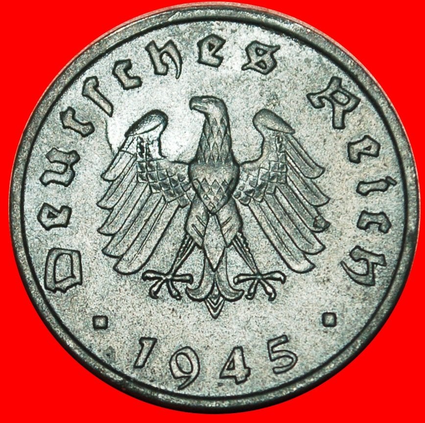 Ⰺ WITHOUT SWASTIKA (1945-1948): GERMANY 10 PFENNIGS 1945F, Postzegels en Munten, Ophalen of Verzenden, Duitsland, Losse munt