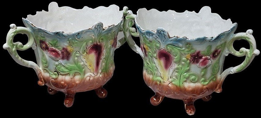 paar rococo Nimy cachepots gemerkt, Antiek en Kunst, Ophalen