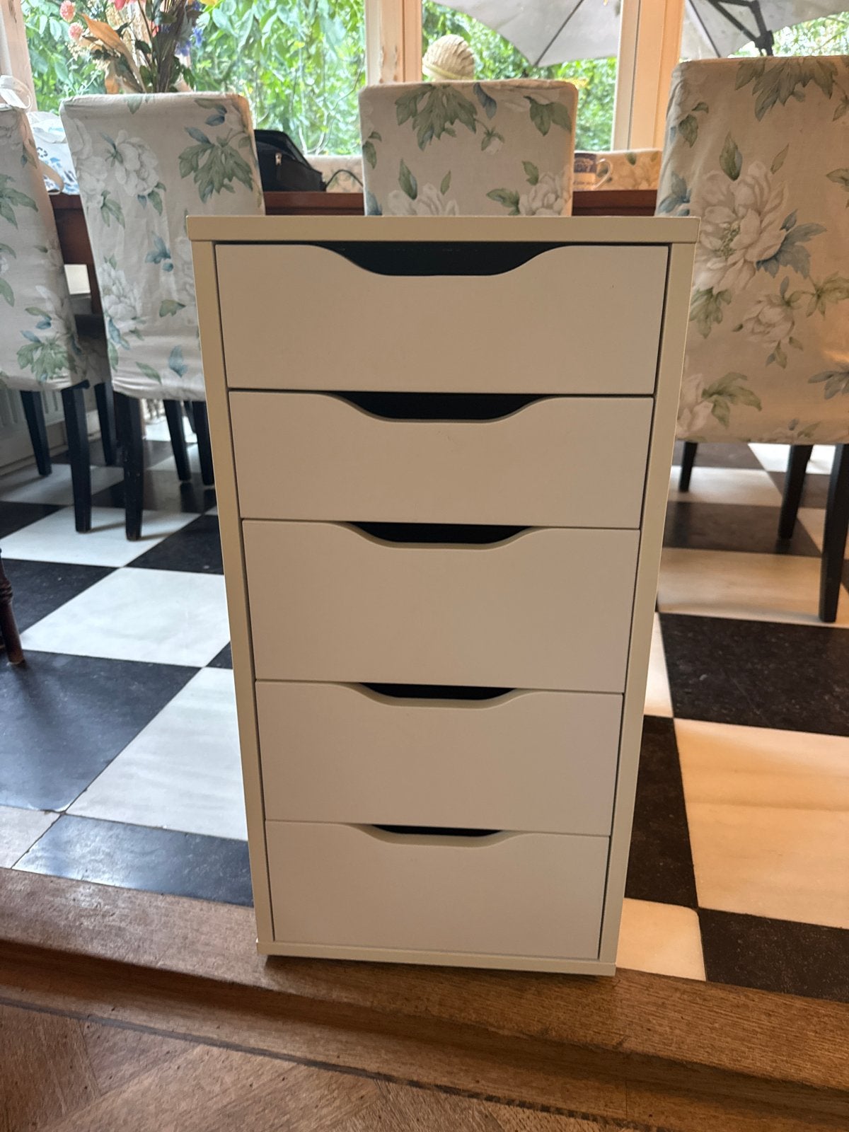 IKEA ALEX Ladeblok met 5 lades - Wit, Huis en Inrichting, Ophalen, Overige materialen, Minder dan 50 cm, 5 laden of meer