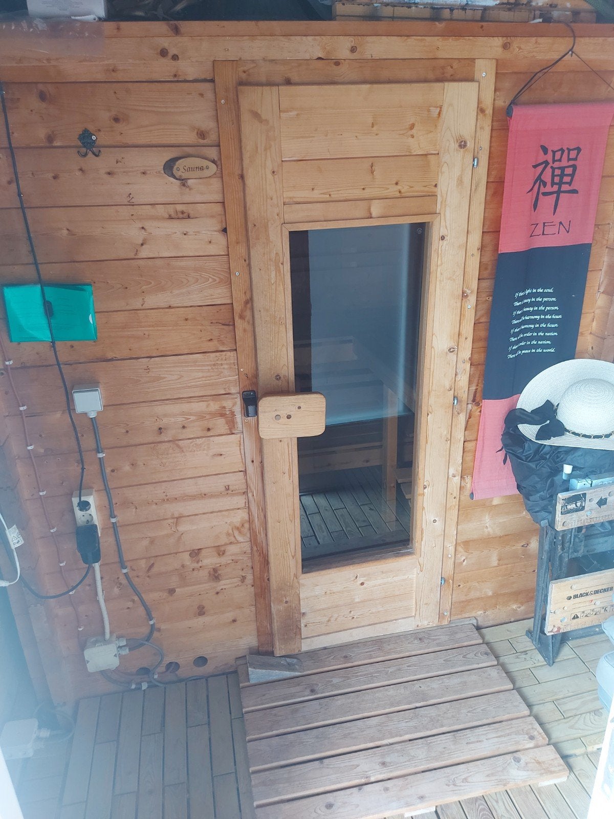 Complete Finse sauna met kleurentherapie, Sport en Fitness, Sauna, Ophalen, Gebruikt, Fins of Traditioneel, Complete sauna