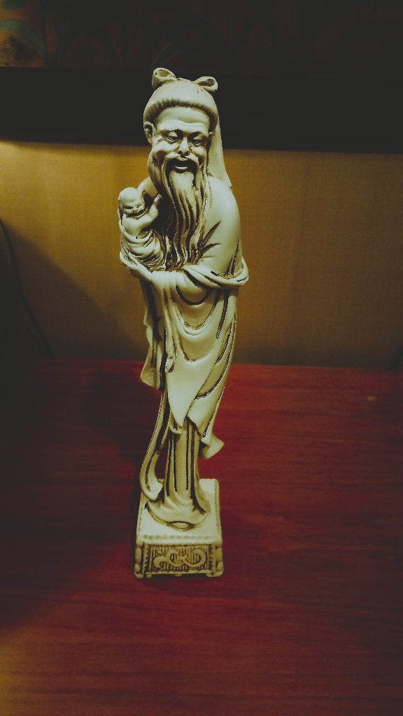 Chinees keramiek porseleinen wijze man of Saga Blanc de Chin, Antiek en Kunst, Ophalen of Verzenden