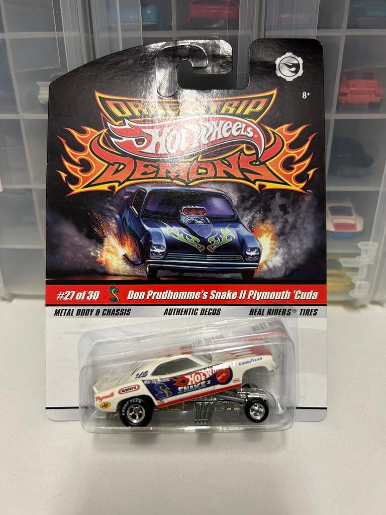Hot Wheels 2008/2009 Drag Strip Demons, Plymouth Barracuda, Ophalen of Verzenden, Zo goed als nieuw, Auto