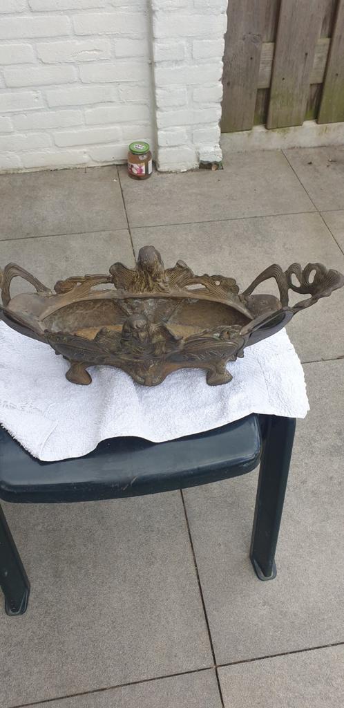 Tekoop weegschaal en kopere bloembak, Antiek en Kunst, Ophalen