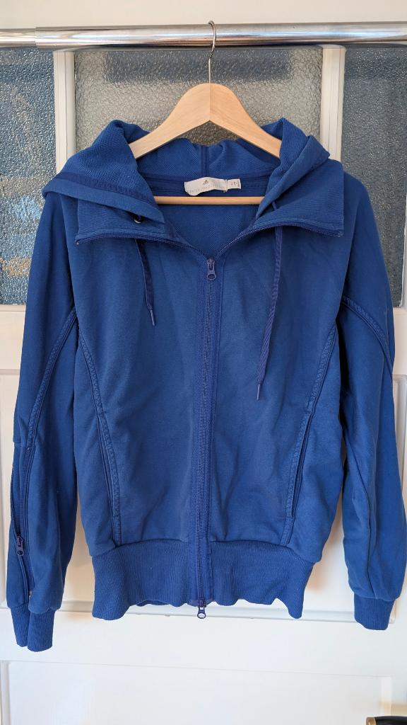 Stella McCartney x Adidas | Hoodie | Vest | Maat 40, Maat 38/40 (M), Blauw, Overige typen, Ophalen of Verzenden