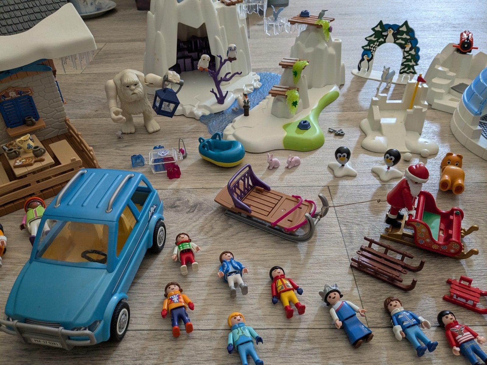 Supergrote Playmobile Wintersport Sneeuw Set, Ophalen