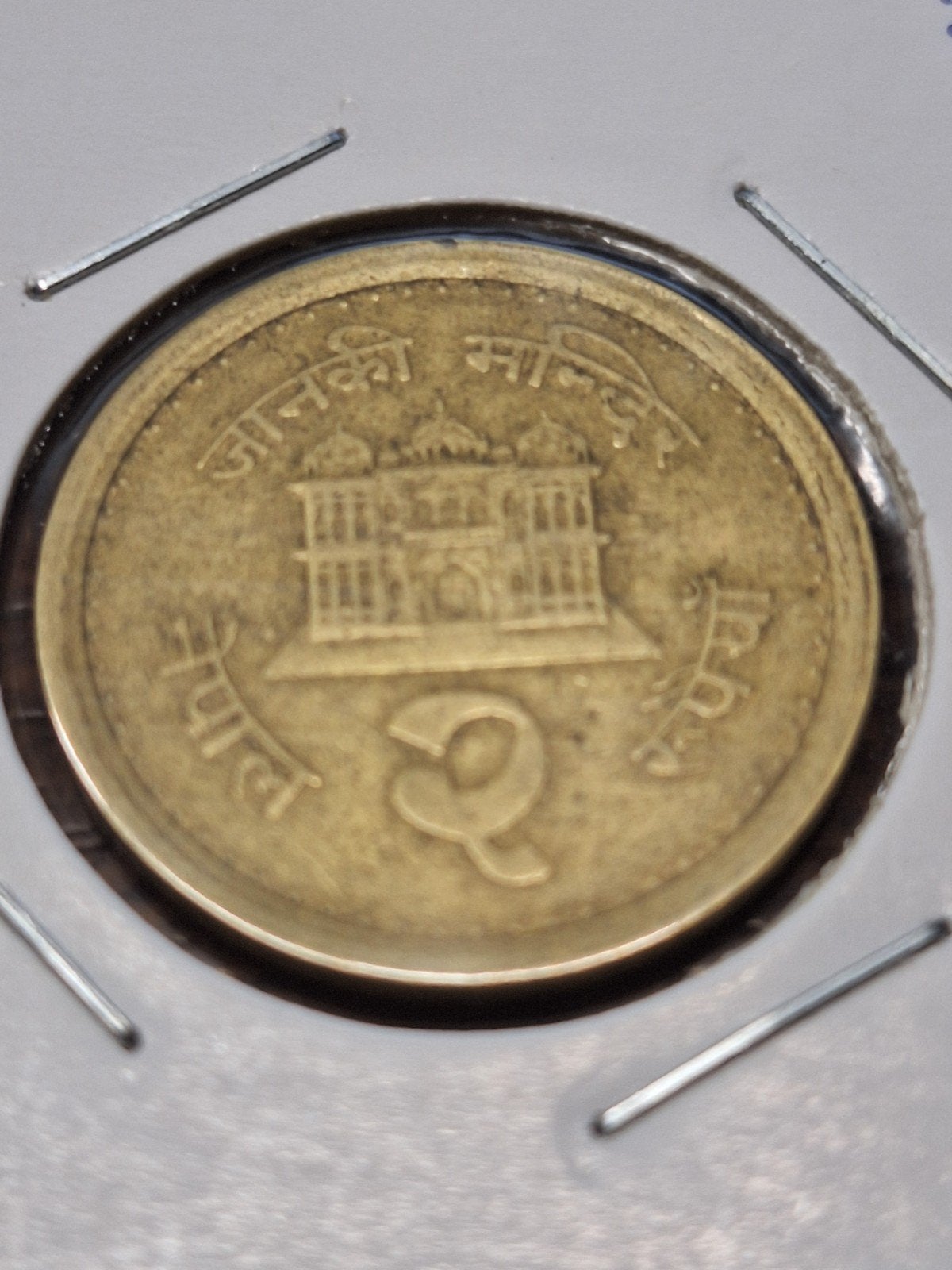 Nepal 2 rupees 2000, Ophalen of Verzenden, Zuid-Azië