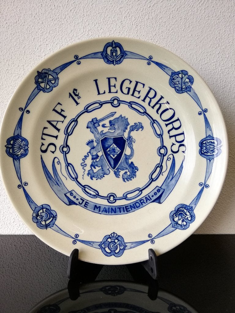 Staf 1ste Legerkorps Luitenant R.S. Hermanides 1958, Ophalen of Verzenden, Landmacht, Nederland, Foto of Poster