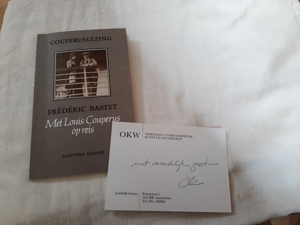 boekwerk ;;couperuslezing''1987-frederic bastet, Ophalen of Verzenden, Zo goed als nieuw, Meerdere auteurs