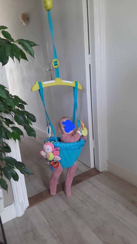 Bright Starts Jumperoo babyschommel, Kinderen en Baby's, Speelgoed | Babyspeelgoed, Ophalen of Verzenden, Zo goed als nieuw, Overige typen