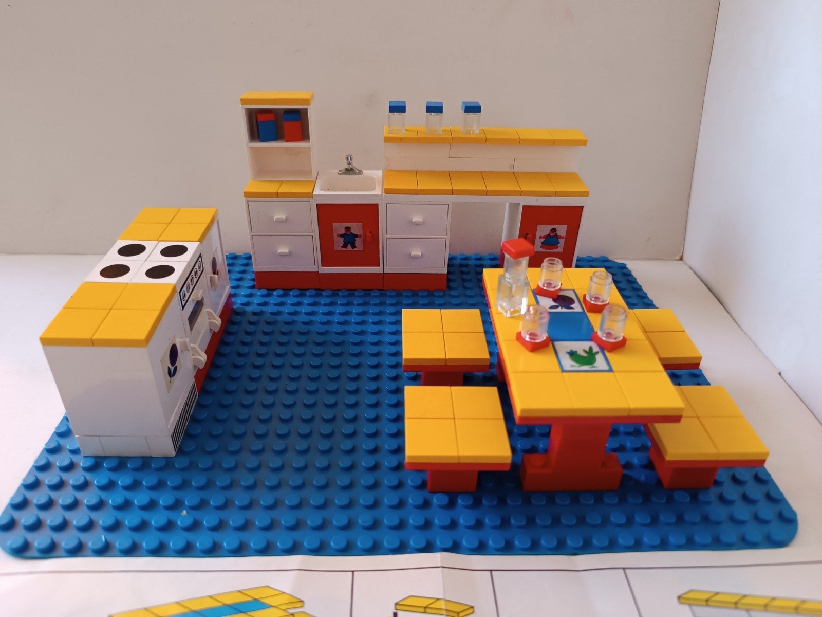 Vintage Lego set 261 Keuken set 1971 met bouwinstructies, Gebruikt, Overige thema's, Lego, Inclusief instructies