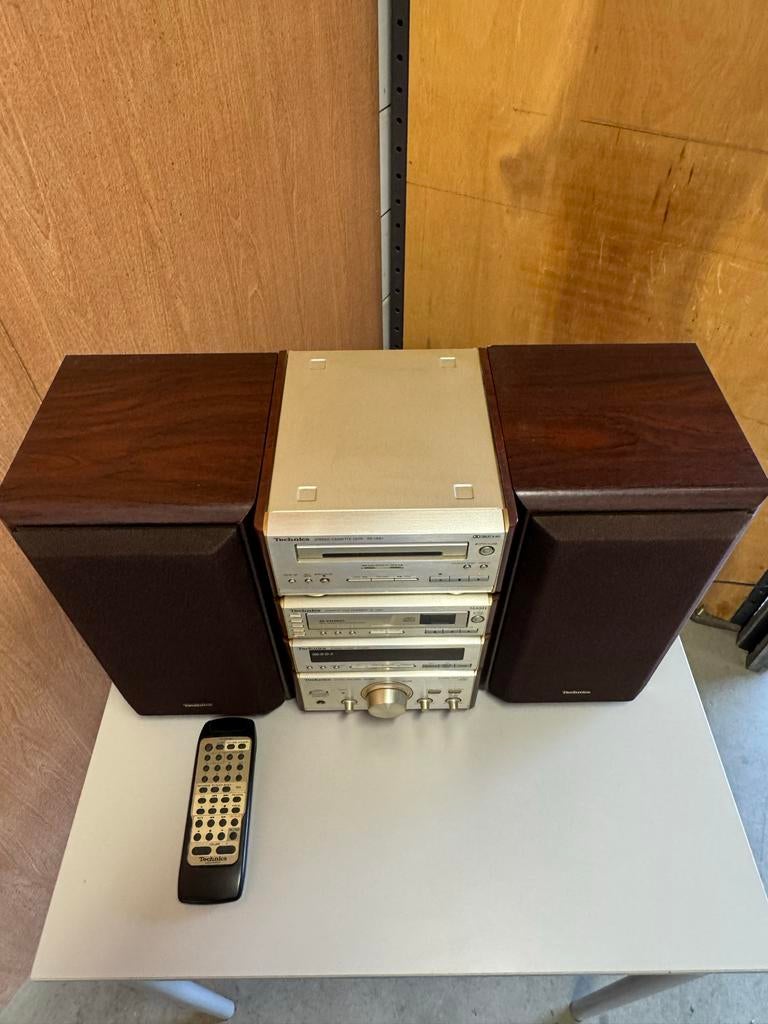 Technics Hifi Set met Cassettedeck, CD-wisselaar, Tuner, Ver, Technics, Gebruikt, Cassettedeck, Technics