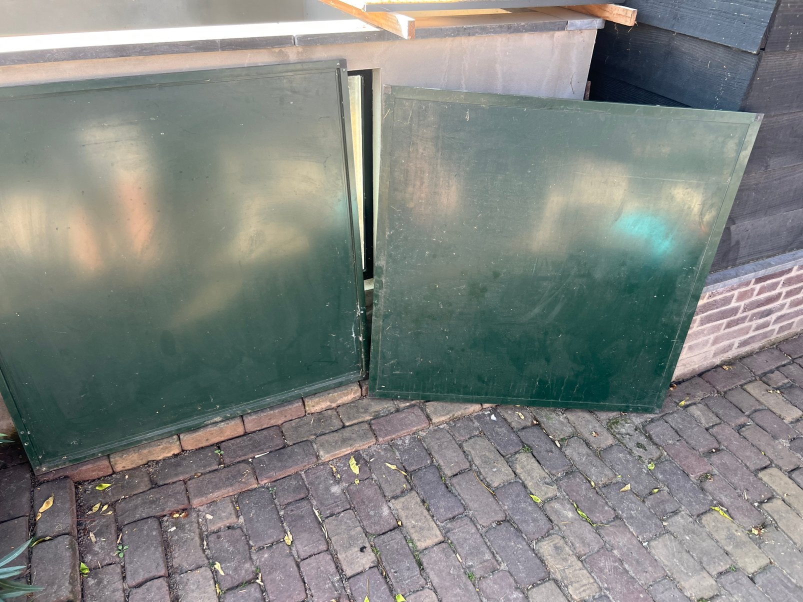 Aluminium schermen 7,5 stuks, Ophalen, Hondenkennel, Gebruikt, 100 cm of meer