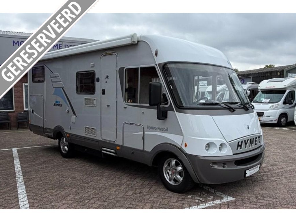 Hymer B674 Motor en Dak Airco Lengte Bedden Hefbed, Integraal, Fiat, Bedrijf, Hymer