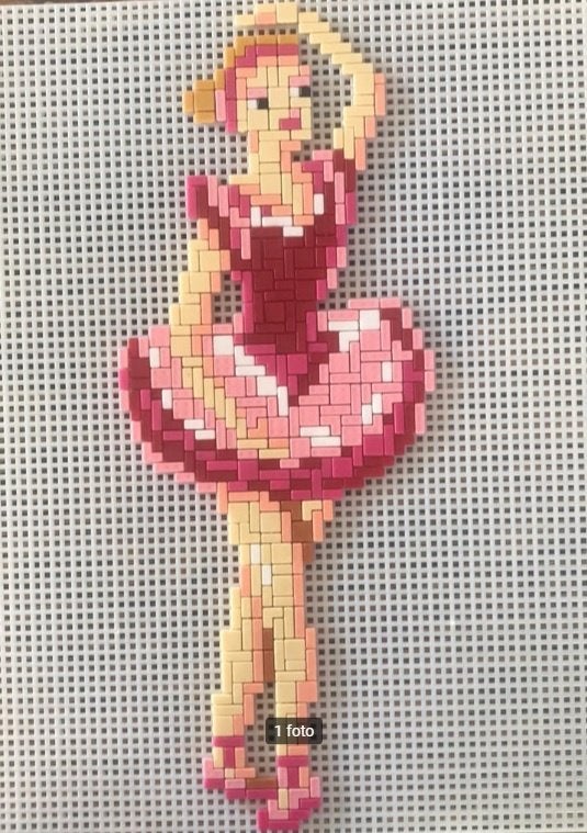 Ministeck steentjes ballerina ballet dans 35x30 cm hobby, Hobby en Vrije tijd, Ministeck, Ophalen of Verzenden, Zo goed als nieuw
