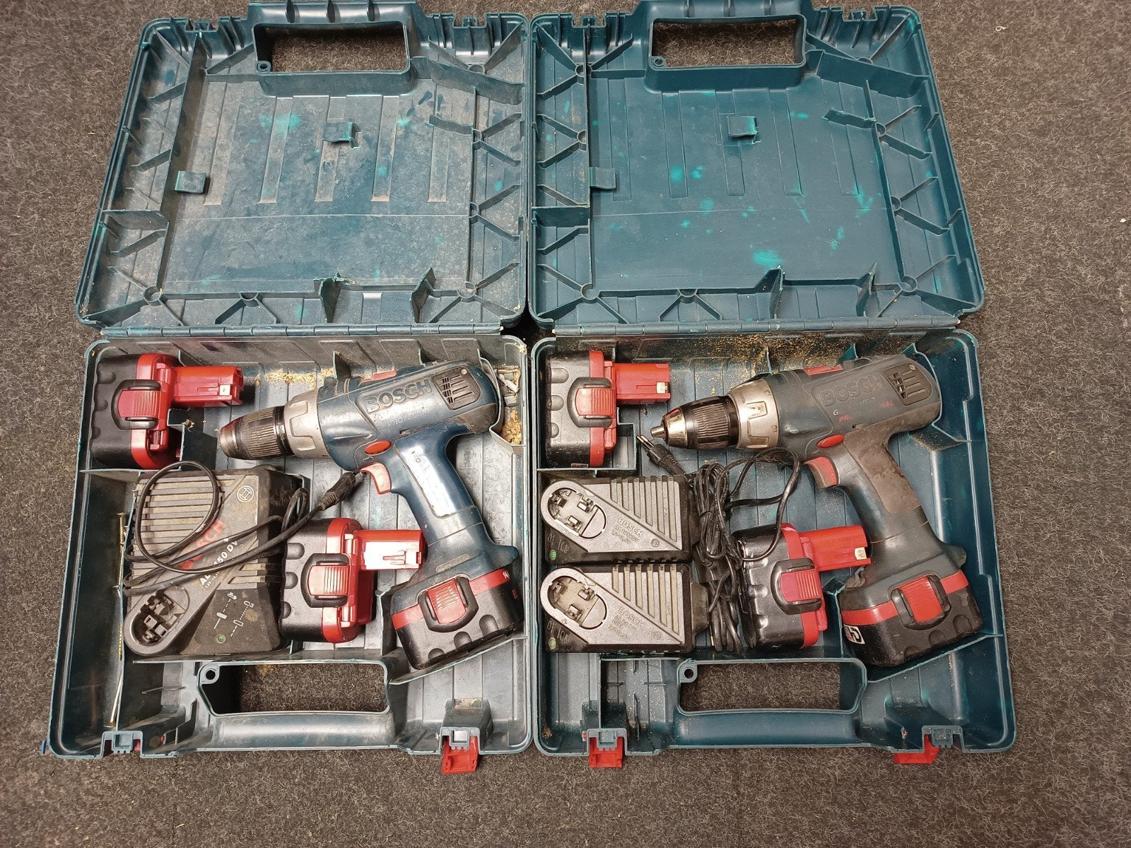 bosch profesional blauw 14,4v ve-2 gsr onderdelen snellader, Gebruikt, Variabele snelheid, Ophalen of Verzenden, Boor- en Schroefmachine