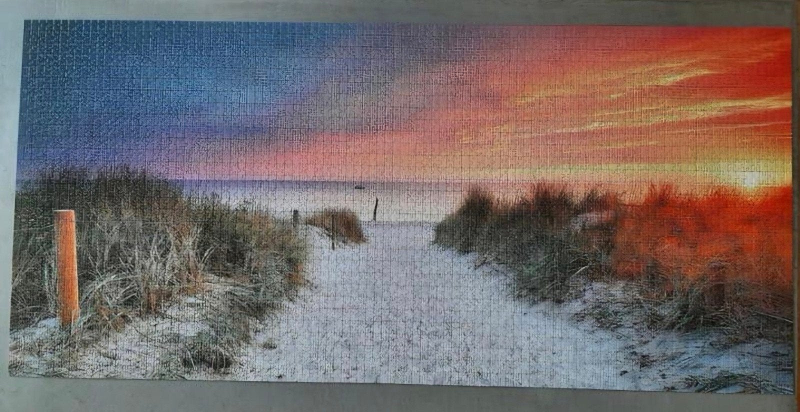 Playtive XXL Panorama ,Strand Zonsondergang 3000 Stu, Ophalen of Verzenden, Meer dan 1500 stukjes, Zo goed als nieuw, Legpuzzel