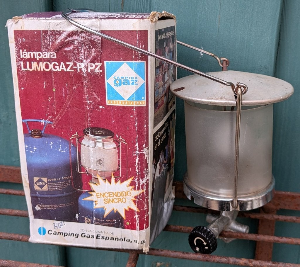 Campingaz Lamp voor gasfles met schroefdraad, Ophalen of Verzenden, Gebruikt