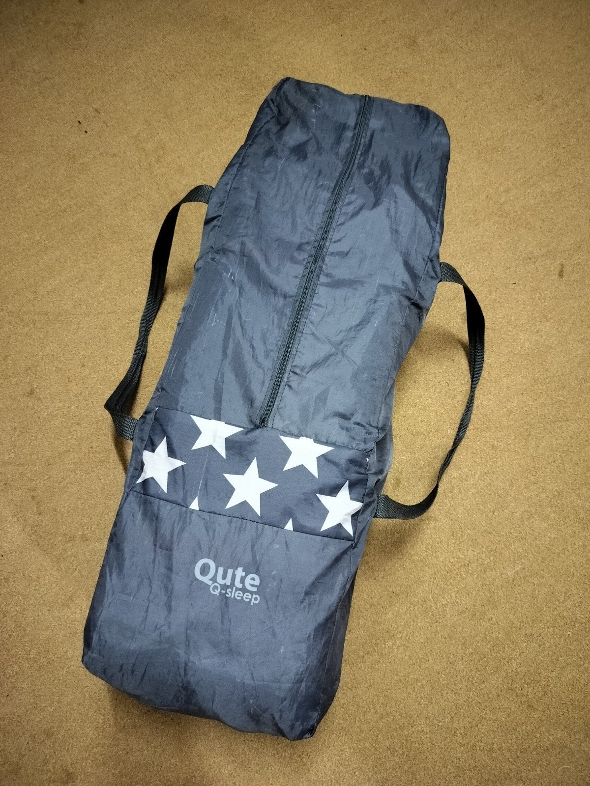 Qute Q-sleep campingbedje met extra matras, Ophalen, Minder dan 140 cm, Minder dan 70 cm, Matras