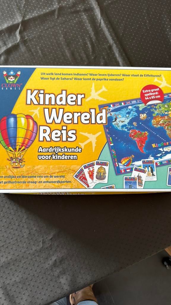 Kinder wereldreis bordspel, Ophalen, Nieuw