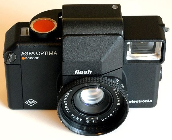 analoge compactcamera Agfa Optima Sensor Flash, Audio, Tv en Foto, Ophalen, Gebruikt, Compact, Overige Merken