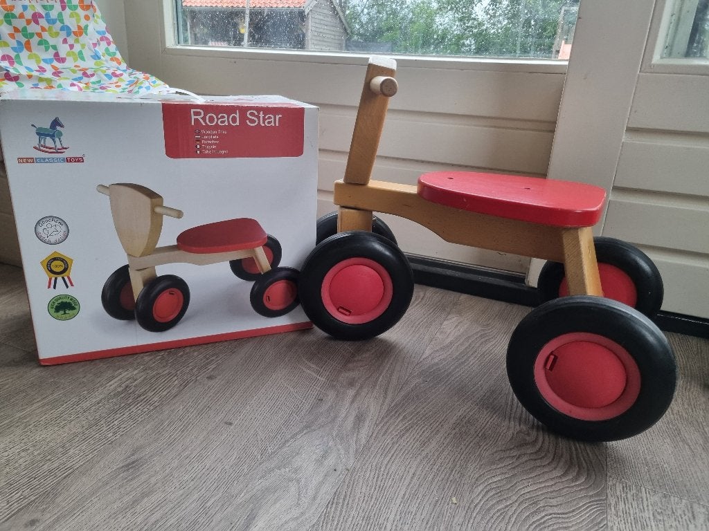 Road star houten loopfiets