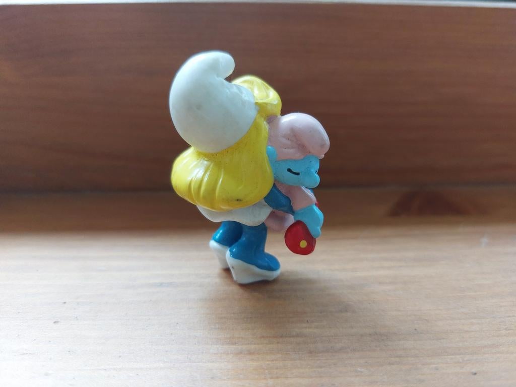 Smurfin met baby smurf 20192 De Smurfen, Verzamelen, Ophalen of Verzenden