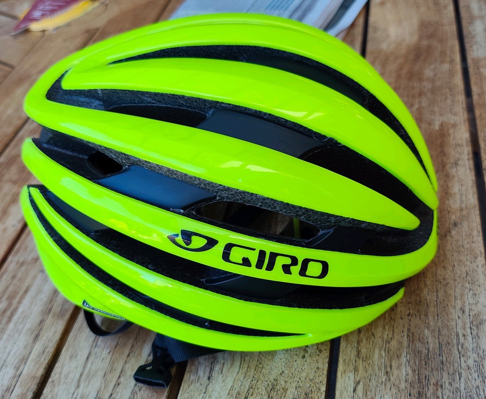Mooie Gele Giro Cinder helm maat 55-59 cm MIPS, Ophalen of Verzenden, Zo goed als nieuw, Heer of Dame, M