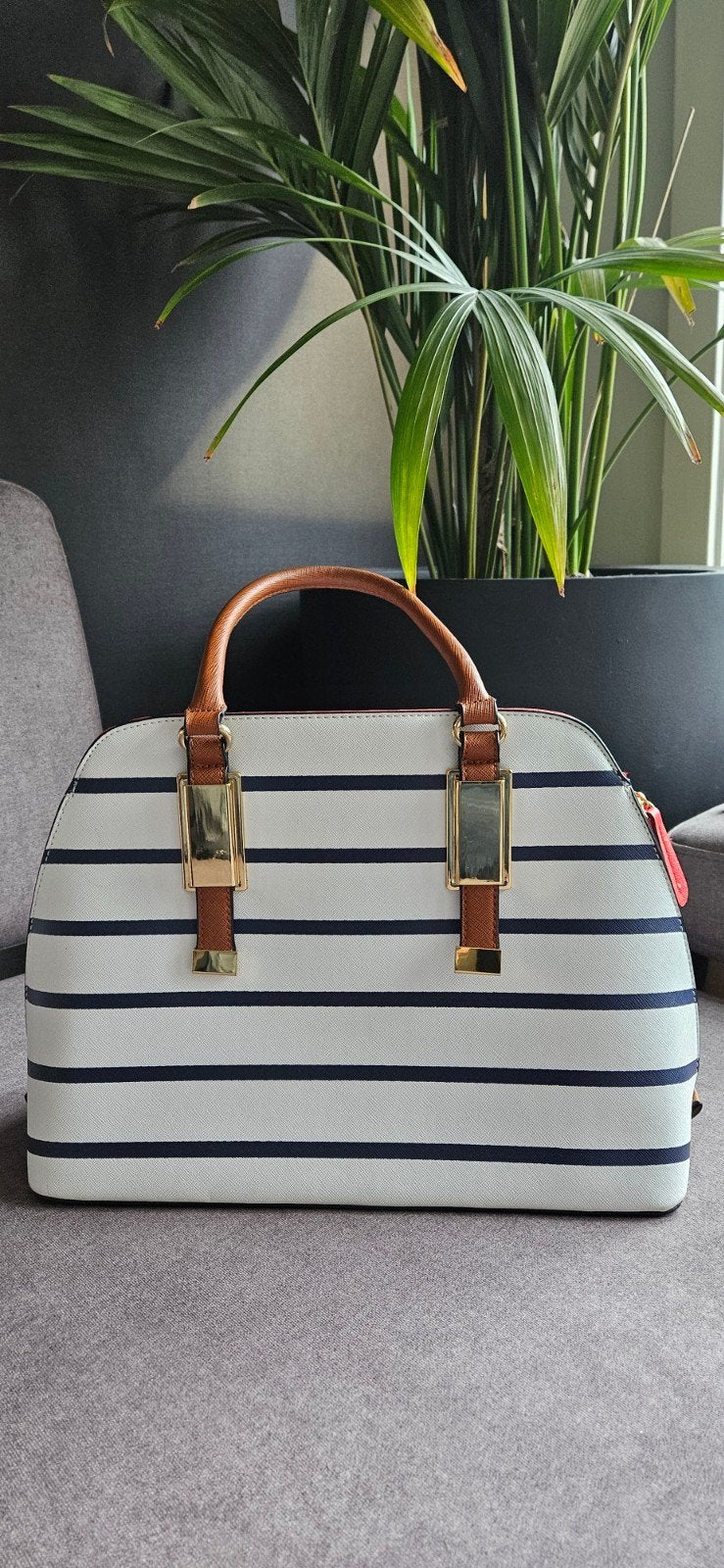 Stylish Nautical Handbag, Sieraden, Tassen en Uiterlijk, Ophalen, Blauw, Handtas