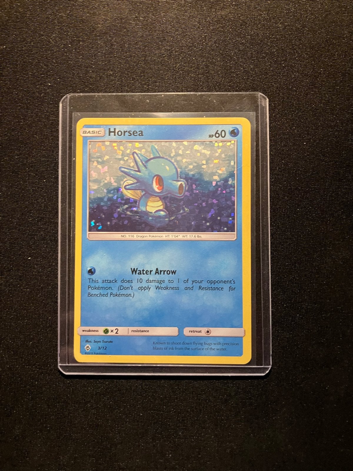 Horsea McDonald's Promos 2018 3/12 Holofoil, Ophalen of Verzenden, Nieuw, Losse kaart, Foil