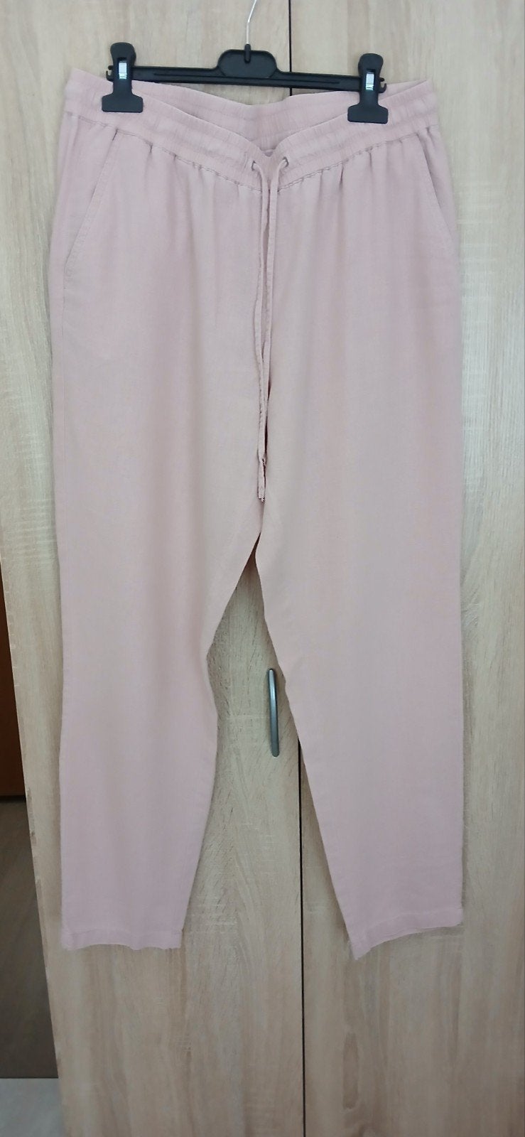 Roze linnen broek mt m, Maat 38/40 (M), Ophalen of Verzenden, Zo goed als nieuw, Roze