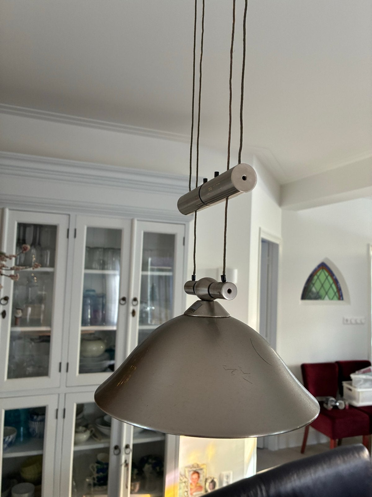 Verstelbare Halogeen Hanglamp - Modern Design, Ophalen of Verzenden, Gebruikt, Metaal, Overige fittingen