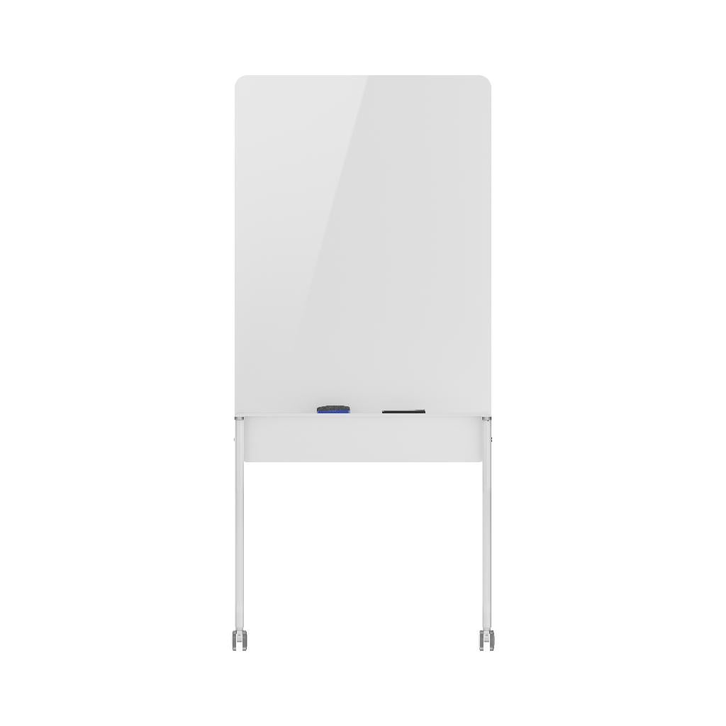 VDD - Whiteboard - met plank - op wielen - enkelzijdig, Ophalen, Mobiel, Nieuw, Whiteboard