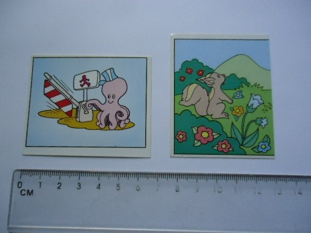 sticker 1986 My Little PONY strip cartoon panini vintage 2x, Verzamelen, Verzenden, Zo goed als nieuw