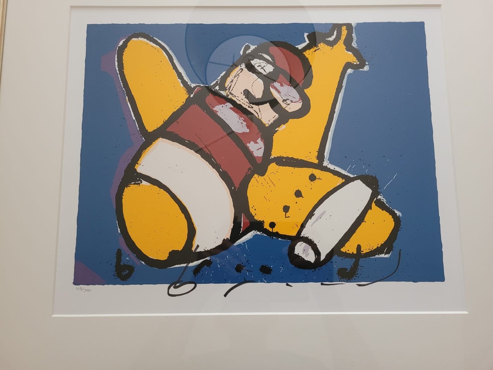 Vrolijke abstracte print in lijst HB, Ophalen of Verzenden