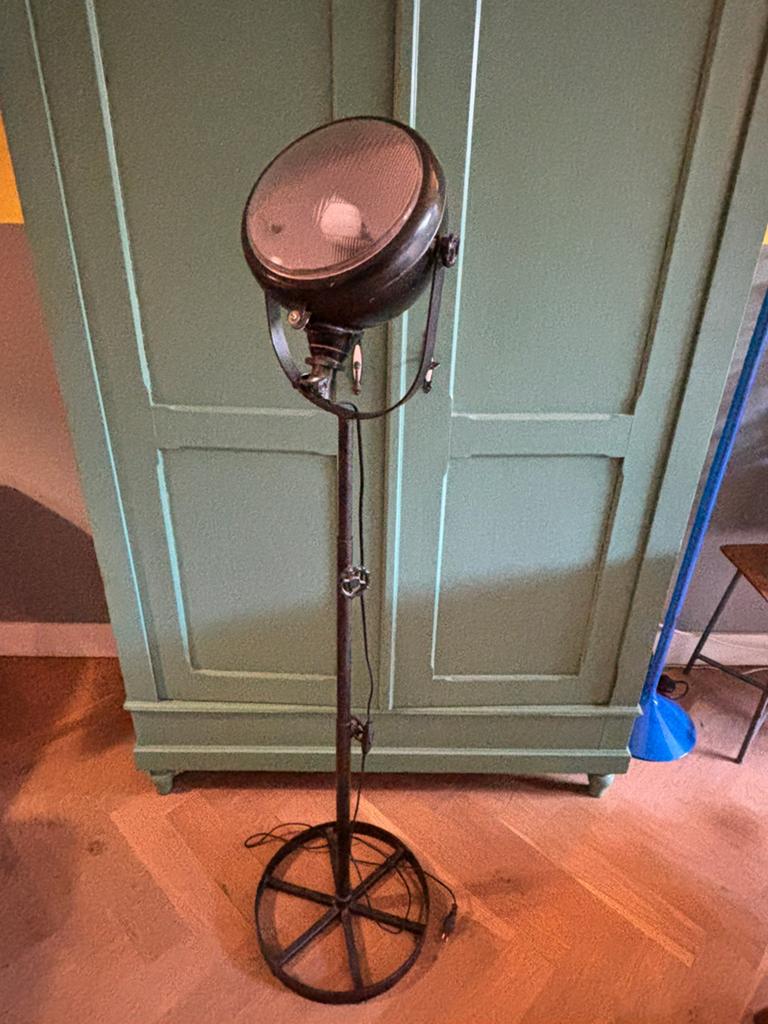Industriele lamp Loods5, Huis en Inrichting, Lampen | Vloerlampen, Ophalen, Zo goed als nieuw, 150 tot 200 cm
