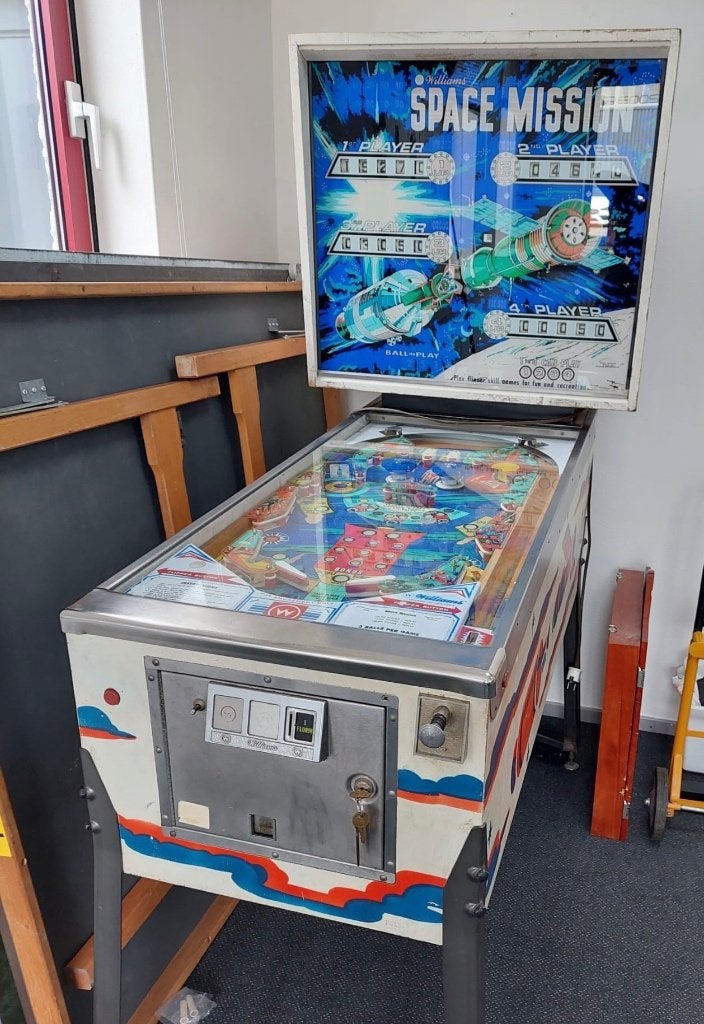Williams Space Mission Flipperkast, Ophalen, Gebruikt, Mechanisch, Williams