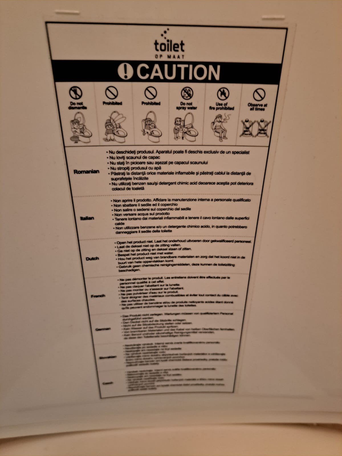 wc bril met douche, Ophalen, Zo goed als nieuw, Met douche