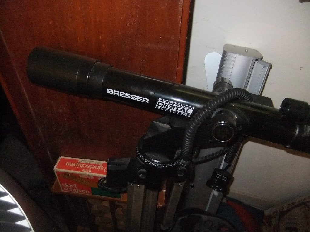 telescoop, Ophalen, Lenzentelescoop (refractor), Met statief, Zo goed als nieuw