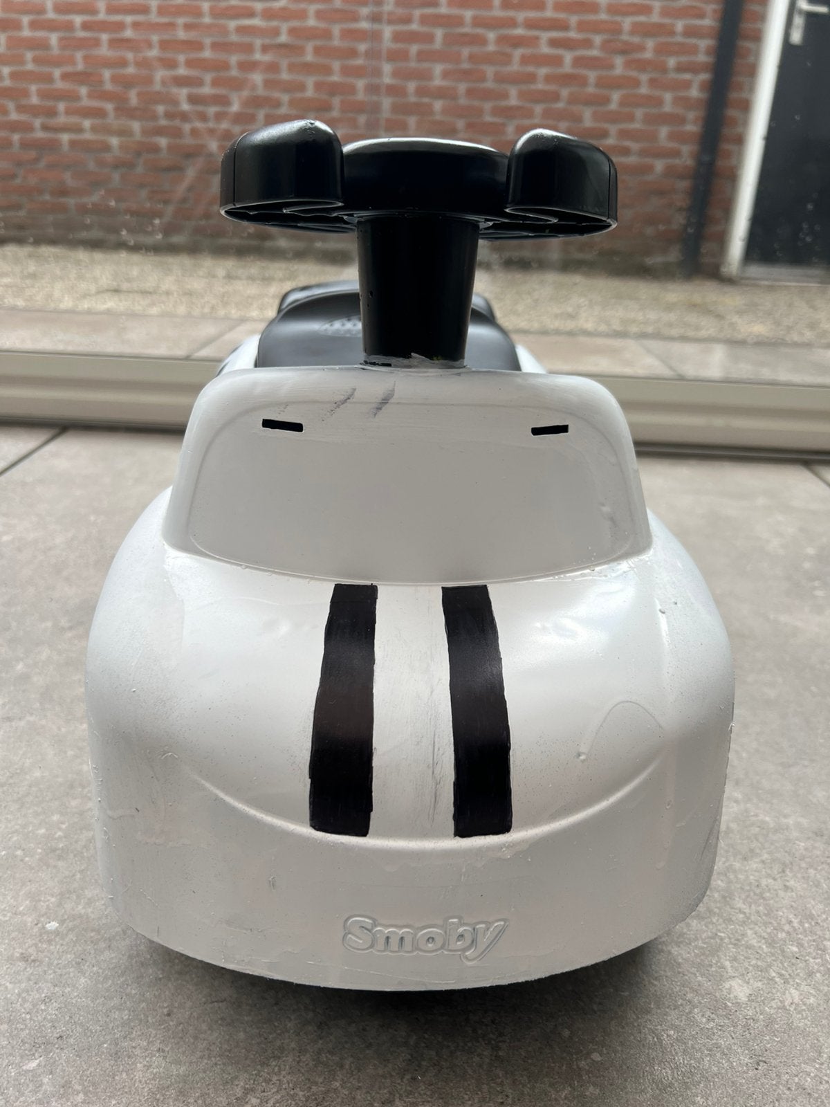Smoby loopauto zwart/wit, Ophalen, Zo goed als nieuw, Overige typen