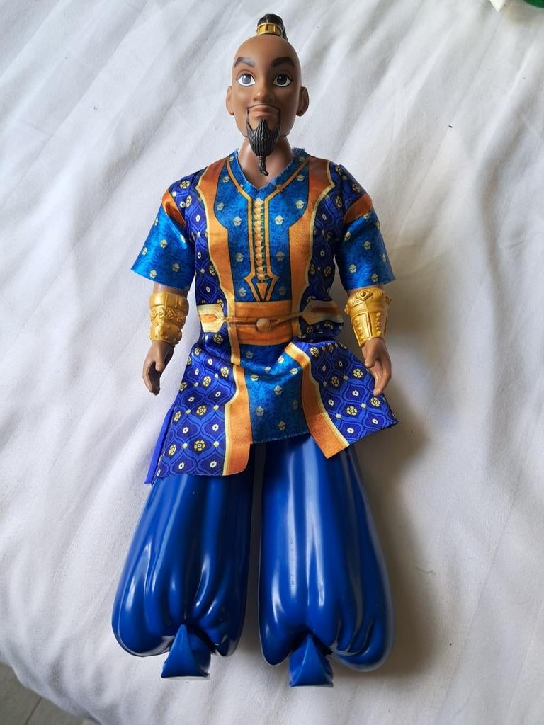Aladdin pop met blauw en goud kostuum, Ophalen of Verzenden